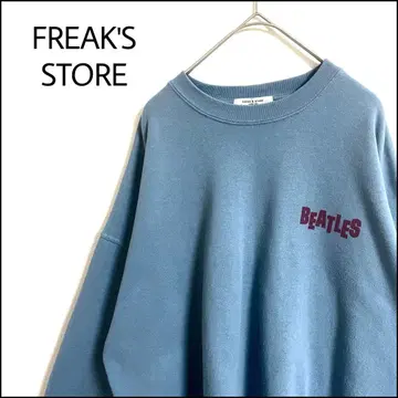 FREAK'S STORE 맨투맨 Beatles 파랑 오버 사이즈