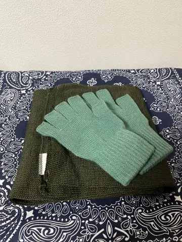 머플러 & 핑거리스 그로브 장갑 세트