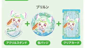 너와 아이돌 프리큐어 로피 한정판 쁘리룬 아크릴 스탠드 캔뱃지 카드