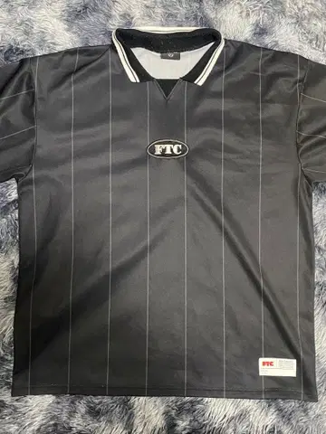 FTC 블랙 스트라이프 피케 셔츠