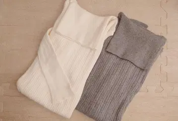 촉감이 좋은 하이넥 면 니트 cotton100% [ 새상품 ]