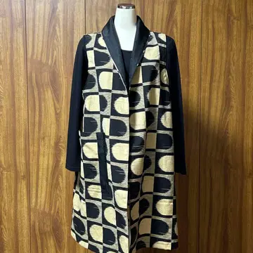 [기모노 리메이크] 롱 베스트 베스트 튜닉 실크울