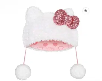 키티 팬캡 후와후와 모자