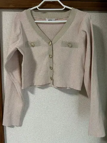 one after another NICE CLAUP 배색 니트 가디건