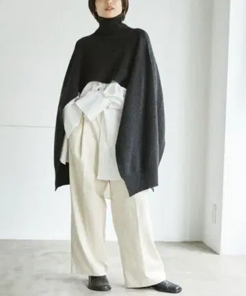 TODAYFUL 램스울 터틀 스톨 정가 25,300엔 그레이 F