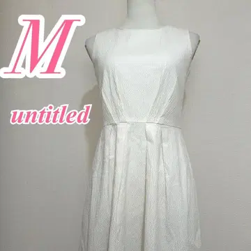 UNTITLED 언타이틀 화이트 원피스 플레어 깔끔한 롱 기장