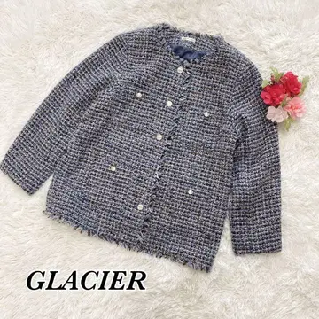 그라시아 / 노카라 트위드 자켓 / 럭셔리 / 코튼 / L 사이즈