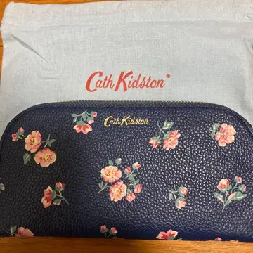 캐스 키드슨 꽃무늬 장지갑 네이비