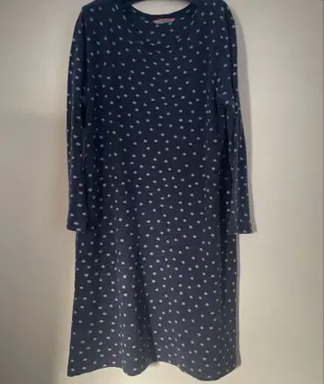 45rpm 압축 울 도트 원피스 사이즈 0 (S 상당) 네이비 일본제