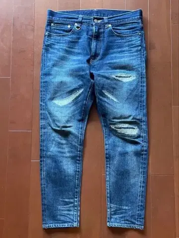 uniform experiment 프래그먼트 데미지 데님 사이즈 1