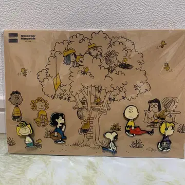 [ 새상품 ] 스누피 뮤지엄 한정판 스누피 핀 배지 세트 트리