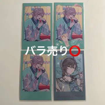 니지산지 ChroNoiR 뉴 레트로 스타일 랜덤 폴라로이드풍 카드 카나에