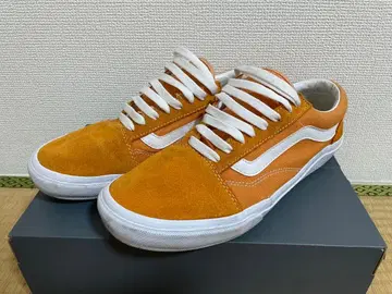 Vans 오렌지 스웨이드 스니커즈
