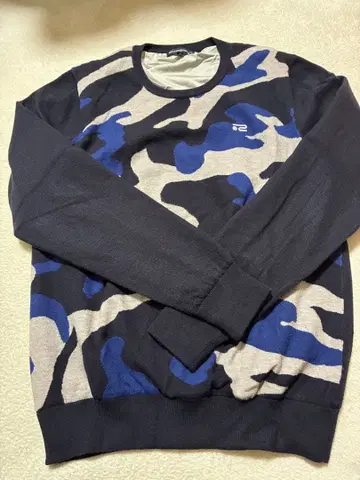 로사센 카모플라쥬 패턴 니트 스웨터 L 사이즈