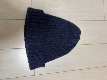 니트 모자 니트 캡 네이비