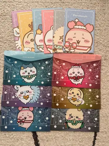 치이카와 (먼작귀) 세븐일레븐 콜라보 클리어 파일 노트 6종류 컴프