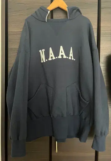 THREEFACE 'NAAA' 더블 페이스 후가공 후드티