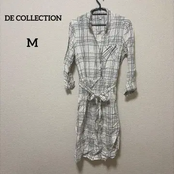 DE COLLECTION [ M ] 체크 무늬 셔츠 원피스