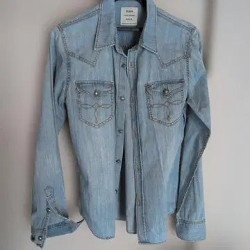 라이트 블루 데님 셔츠 긴팔