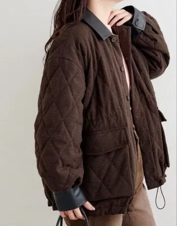 Kastane B 체크 퀼팅 자켓 아우터