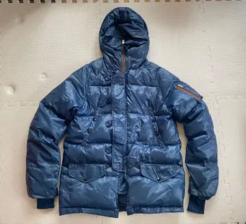 AVIREX 아비렉스 네이비 후드 부착 다운 자켓