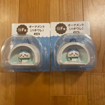 치이카와 (먼작귀) 에니마이 복권 F상 오너먼트 하치와레 2개 세트
