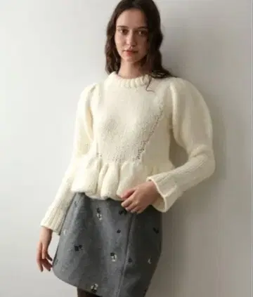 DONOBAN 핸드메이드 퍼프 니트