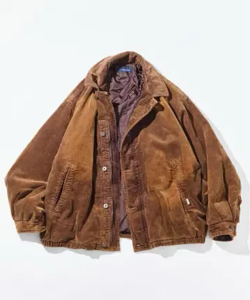 NAUTICA 충전솜 블리치 코듀로이 블루종 숏 기장