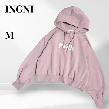 INGNI 후디 맨투맨 트레이닝복 로고 긴팔 속기모