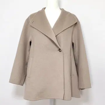 새상품급 UNIQLO 더블 페이스 숏코트 2way 무지 울 베이지