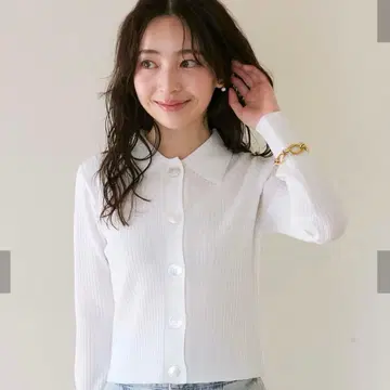 [ 완판템 ] 라메 리브 폴로 카라 가디건