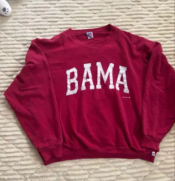 90s Russell Athletic 맨투맨 보르도 크림슨