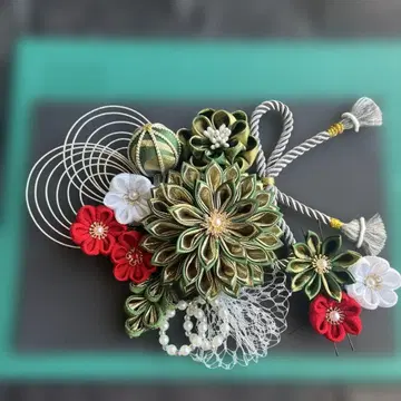 꽃 디자인 헤어콤 머리 장식