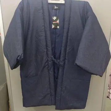 신사 한텐 데님 한텐 네이비 L 사이즈 도테라