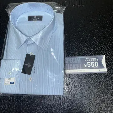 사카젠 B&T CLUB 슬림바디 파랑 스트라이프 와이셔츠 4L 슬림