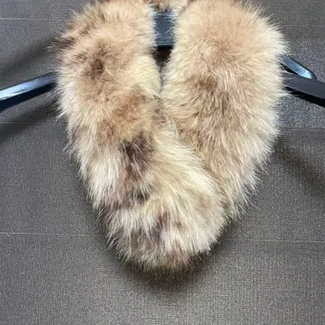 BEAUTY&YOUTH 퍼 머플러 브라운 계열