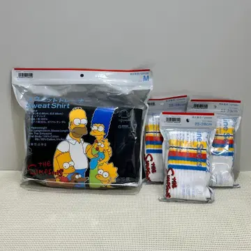 심슨 훼미리마트 M 사이즈 트레이닝복 & 25~28cm 양말 x 3세트