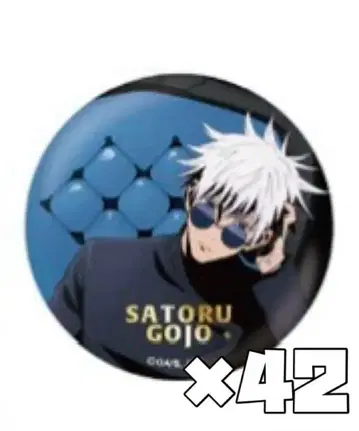 주술회전 고죠 사토루 로프트 PLAZA 캔뱃지 chair Blue 42개