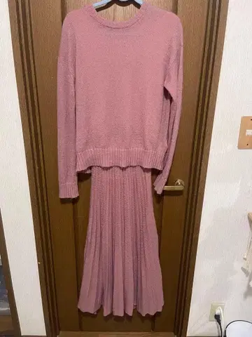 미라 오웬 Mila owen 셋업 스커트 더스티 핑크 원피스