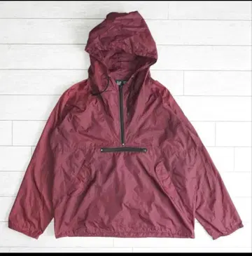 GAP 버건디 풀오버 나일론 자켓