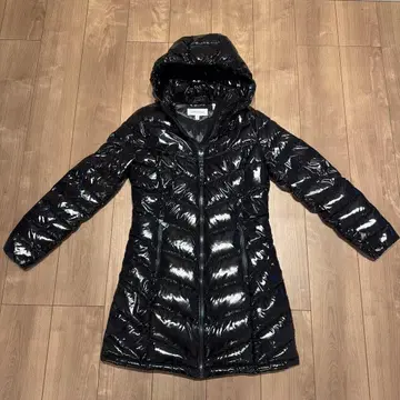 새상품 캘빈클라인 다운 자켓 M 다운 코트 블랙 블랙