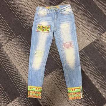 DESIGUAL 자수 팬츠 25