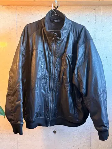 워크맨 NEXT WORKERS 가죽 느낌 블루종