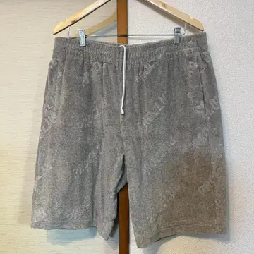 PRO CLUB 프로클럽 올 로고 무늬 하프 팬츠 그레이 XL 남성용