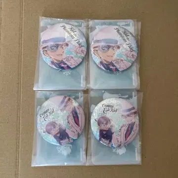 명탐정 코난 키드 코난 4 빛나는 반짝이는 캔뱃지 컬렉션