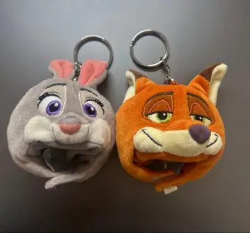 주토피아 팬캡 키체인 닉 주디