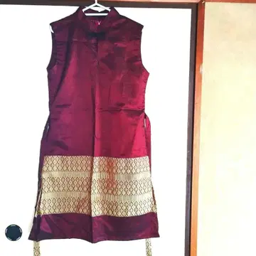 태국 실크 원피스 튜닉