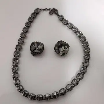 imac 크리스탈 목걸이 귀찌 세트