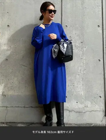 Green Parks 오버 사이즈 니트 원피스 프리 사이즈