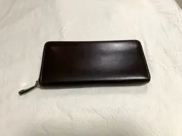 CYPRIS 키프리스 다크 브라운 가죽 장지갑 상자 없음 소가죽